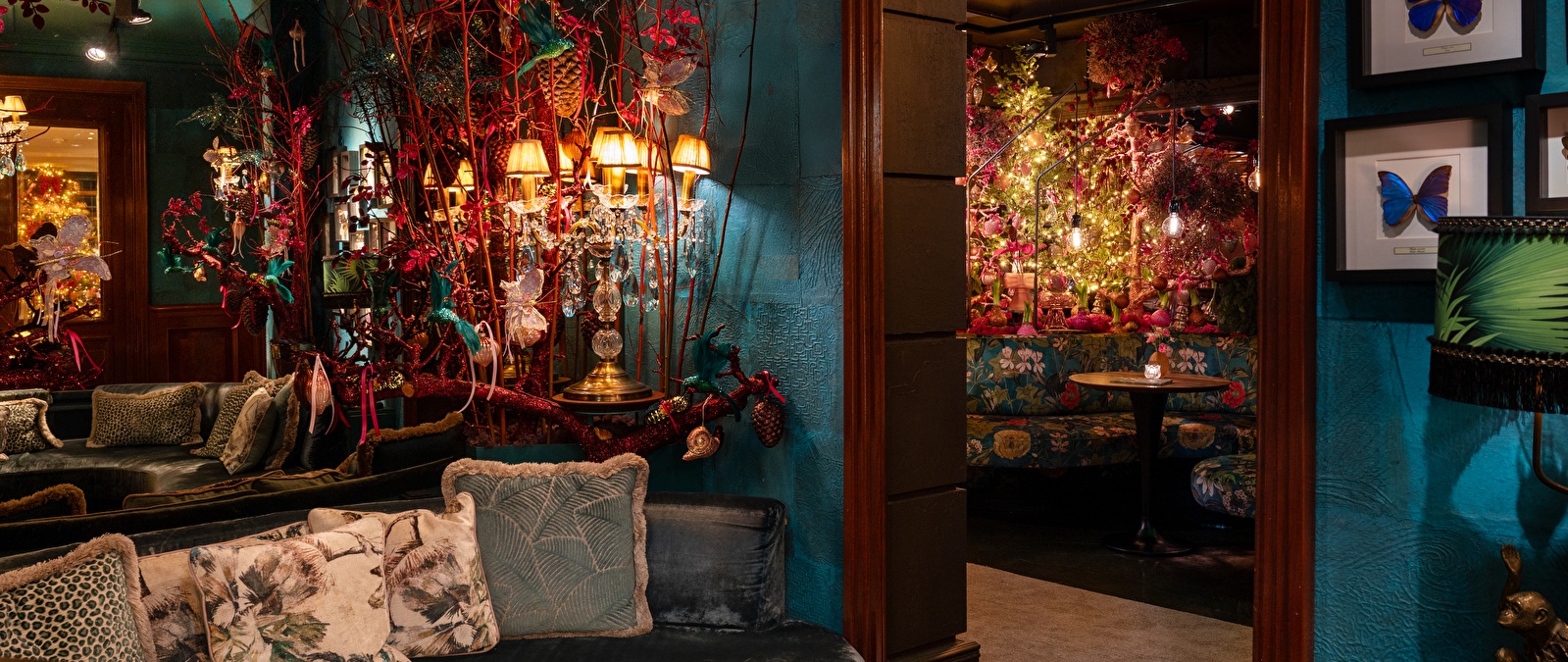 Decorations in the Blue Butterfly room of Estherea